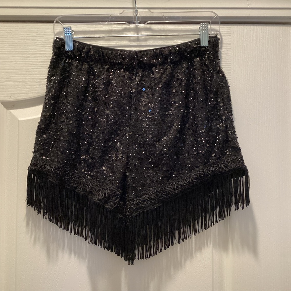 Sequin Fringe Tassel Shorts
